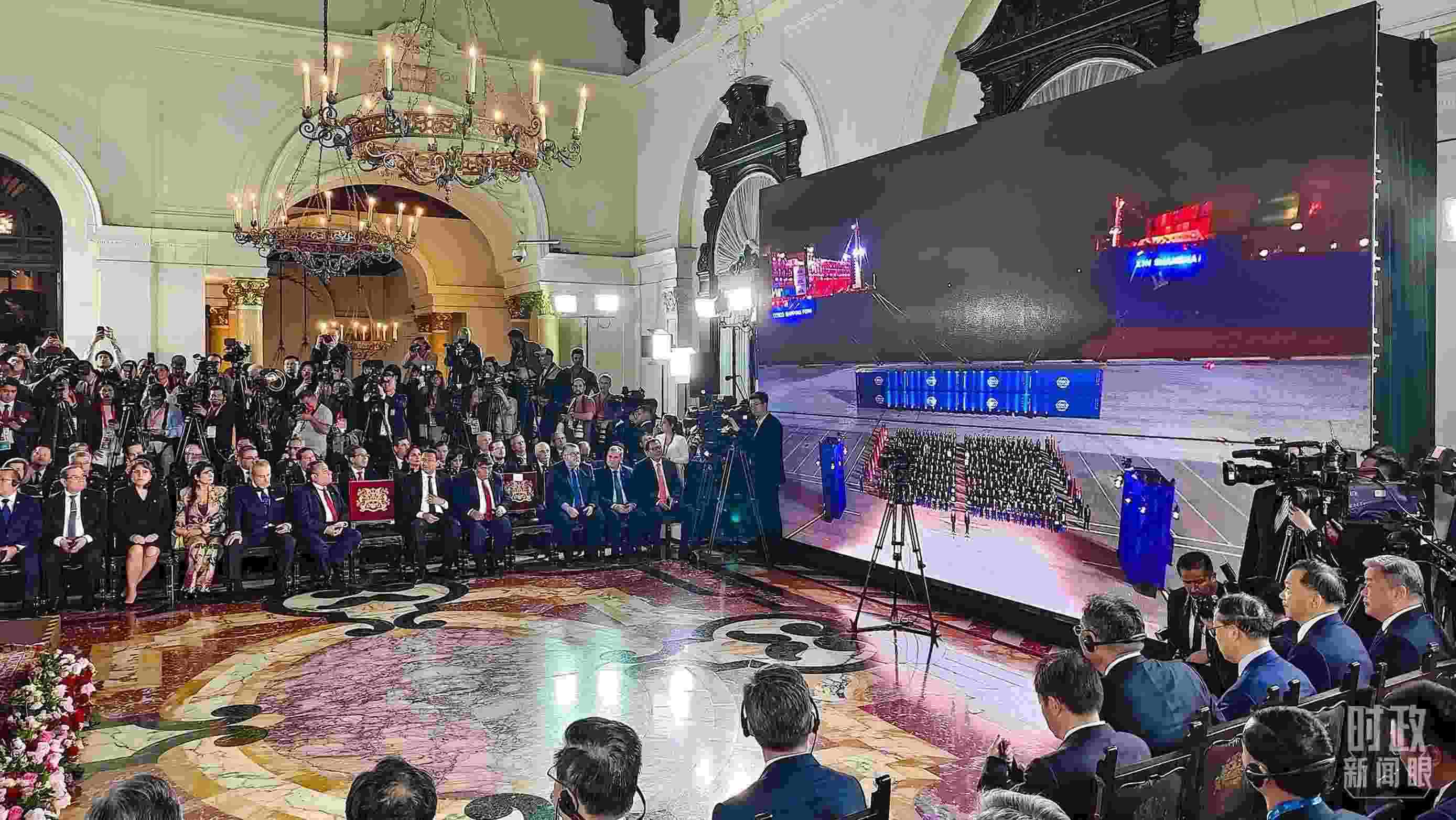 錢凱港開港儀式現(xiàn)場。（總臺央視記者韓銳拍攝）