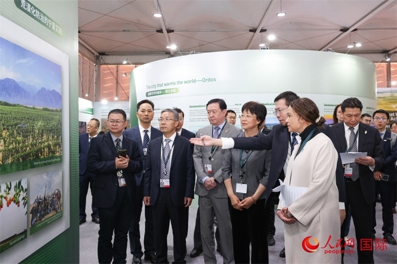 嘉賓參觀中國館。人民網(wǎng)記者任皓宇攝