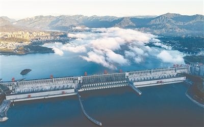 圖為三峽大壩。 新華社發(fā)（鄭家裕攝）