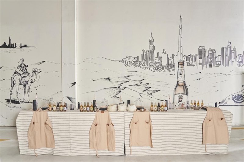 工廠內(nèi)設(shè)有互動(dòng)區(qū)，參觀訪客可以親手制作麥芽飲料，受訪對(duì)象供圖