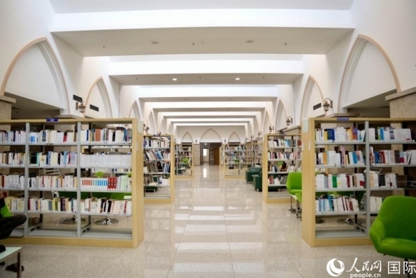 圖為吉布提國家圖書館一角。人民網(wǎng) 塔里克·易卜拉欣攝