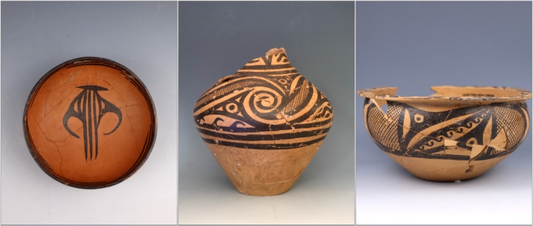 甘肅臨洮寺洼遺址出土的馬家窯類型彩陶。全國(guó)十大考古新發(fā)現(xiàn)活動(dòng)辦公室供圖