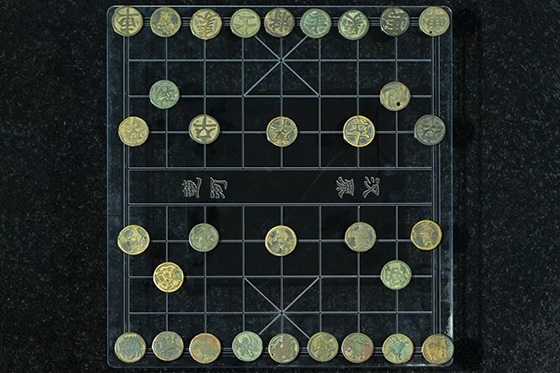 宋代中國銅象棋子。主辦方供圖