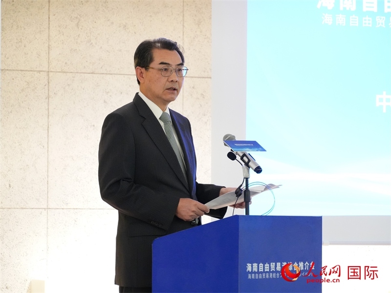 中國(guó)駐日本大使吳江浩致辭。人民網(wǎng) 許可攝